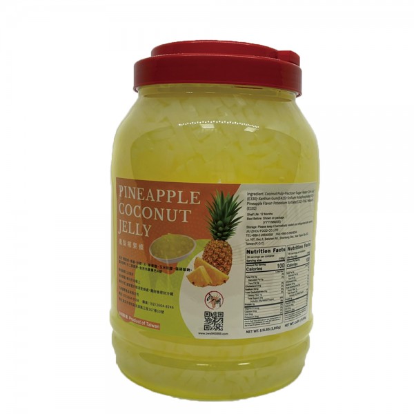 JIU ZHOU FOOD CO LTD｜TAIWAN BUBBLE TEA SUPPLIER｜BUBBLE TEA RAW MATERIALS_Pineapple Coconut Jelly