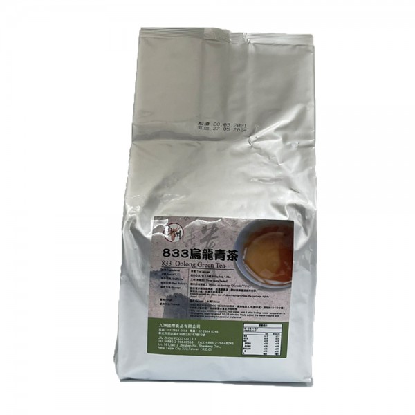 JIU ZHOU FOOD CO LTD｜TAIWAN BUBBLE TEA SUPPLIER｜BUBBLE TEA RAW MATERIALS_833 Oolong Green Tea