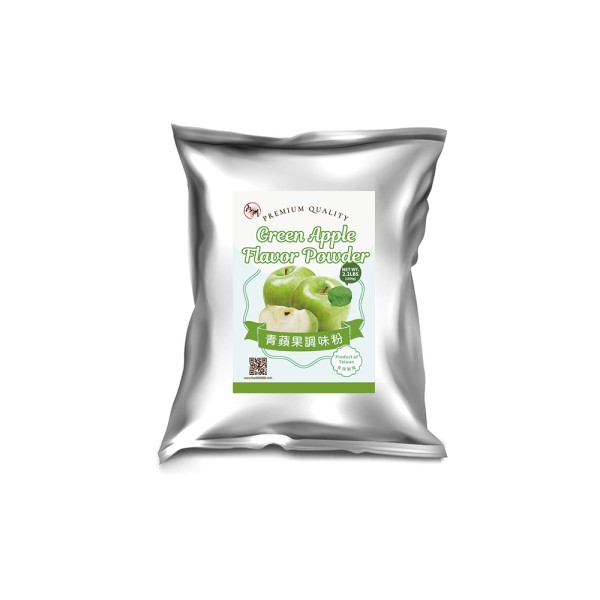 JIU ZHOU FOOD CO LTD｜TAIWAN BUBBLE TEA SUPPLIER｜BUBBLE TEA RAW MATERIALS_Green Apple Flavor Powder